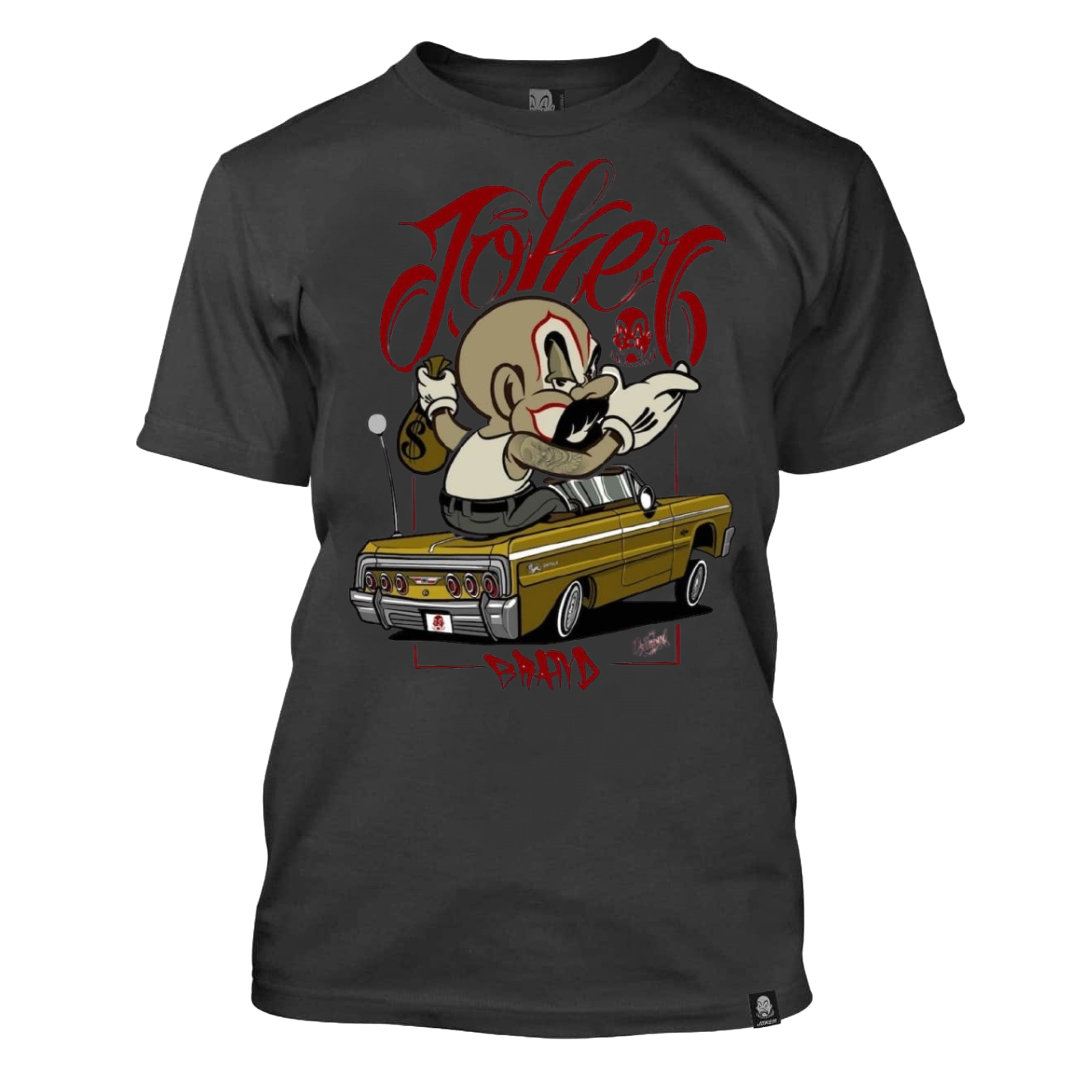 Joker Brand Low Raider T-Shirt Herren in Grau