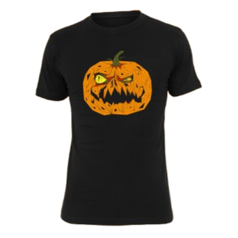 Hirntot Records Halloween Herren T-Shirt HW2K18 Kürbis Fratze